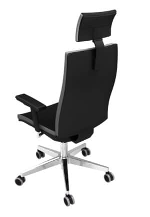 Officeprime / Fauteuil de direction avec appuie-tête Tissu Noir