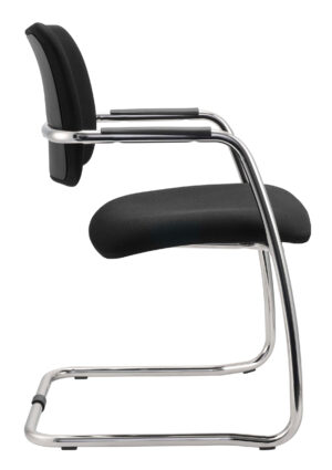 Officergo / Fauteuil visiteur piètement luge Noir