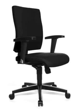 Light Star / Fauteuil de bureau avec accoudoirs pied polyamide Noir