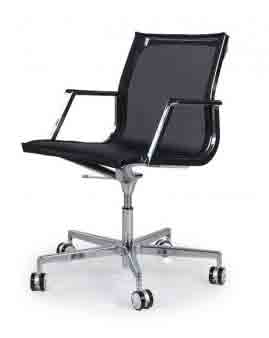 Nulite  / Fauteuil de bureau dossier résille Noir