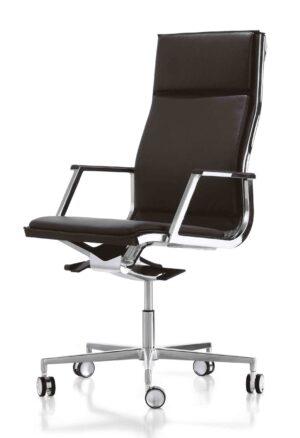 Nulite / Fauteuil de direction rembourré dossier haut cuir Noir