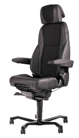 Confort Mix / Fauteuil 24 heures Cuir et tissu