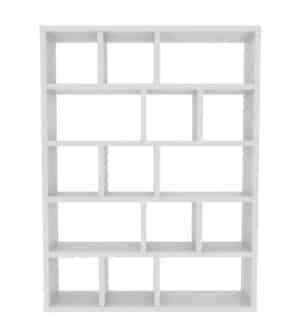 Berlin / Etagère haute 5 niveaux H198 x L150 cm Blanc