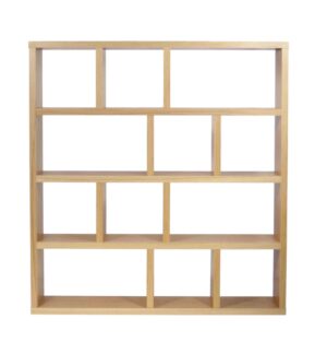 Berlin / Etagère moyenne 4 niveaux H159 x L150 cm Chêne