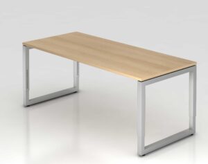 Officesquare / Bureau manager réglable 200 X 100 cm Chêne