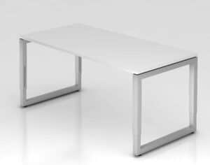 Officesquare / Bureau réglable 160 X 80 cm Blanc
