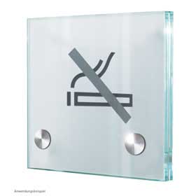 Cristallo / Signalétique H15 x L15 cm 2 fixations
