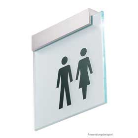 Clear / Signalétique Hommes-Femmes H14 x L14 cm