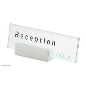Clear / Signalétique de table H6 x L16 cm