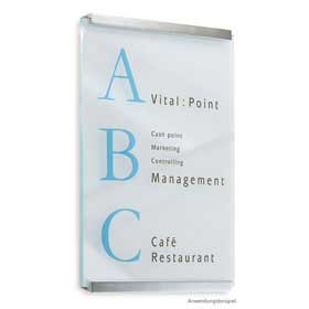Clear / Signalétique Panneau d'information 60 x L40 cm