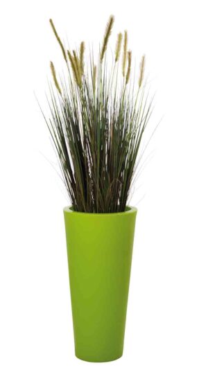 Herbes des dunes / Plante artificielle H180 cm Bac rond vert