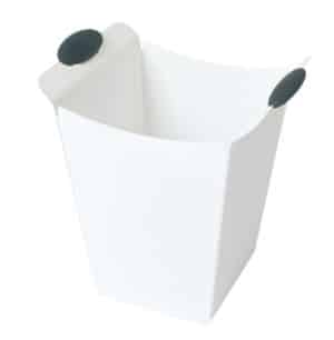 Pistil / Corbeille à papier 19L Blanc poignées anthracite