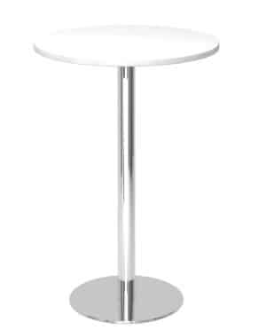 Officemeeting / Mange debout H111 x 80 cm plateau rond Blanc