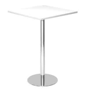 Officemeeting / Mange debout H111 x 80 cm plateau carré Blanc