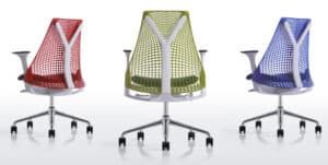 Sayl / Fauteuil de bureau avec support lombaire Dossier et assise Bleu