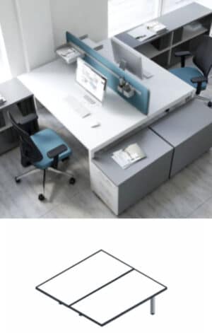 Ogi Y / Extension Bench L160 x P161 cm Blanc