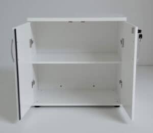 Ogi Y / Armoire basse 2 portes H78 x 80 cm Blanc