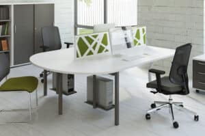 Ogi Y / Bench L160 cm avec extension arrondie Blanc