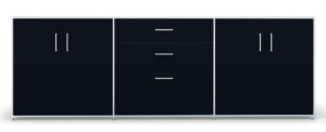 Modul space / Console 3 modules L237 x H81 cm Blanc