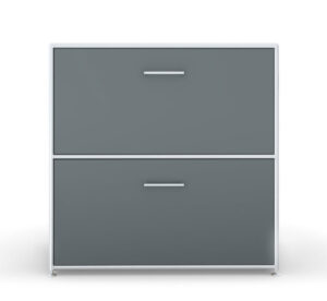 Modul space / Console 1 tiroir + 1 porte à clapet L80 x H81 cm Noir
