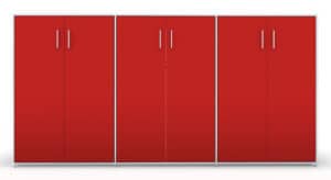 Modul space / Armoire moyenne triple L237 x H119 cm Blanc