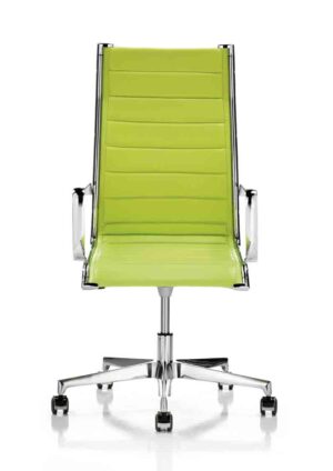 Elliot / Fauteuil de direction en cuir Vert
