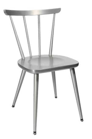 W-1960 / Chaise bistrot Aluminium satiné