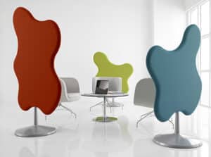 Wannabetree / Cloison acoustique H180 x L111 cm Orange