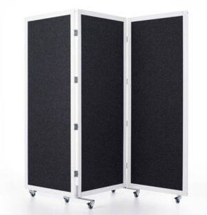 Viking / Paravent acoustique pliant H180 x L219 cm Noir