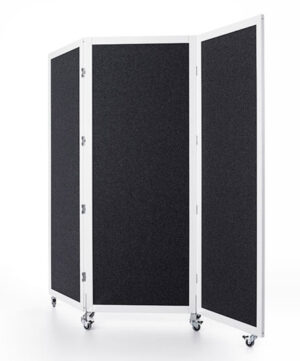 Viking / Paravent acoustique pliant H180 x L219 cm Noir
