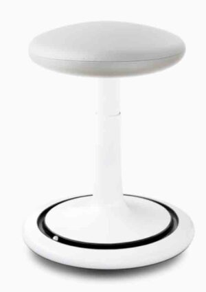 Ongo Classic regular / Tabouret ergonomique similicuir Blanc