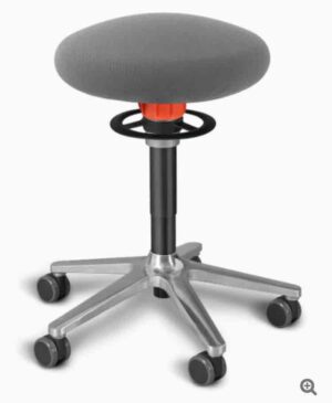 Ongo Roll Regular / Tabouret ergonomique H52-63 cm sur roulettes Gris