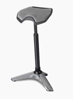 Ongo Stand / Tabouret réglable en hauteur tissu Noir