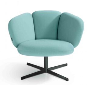 Bras / Fauteuil lounge Pied 4 branches Bleu clair