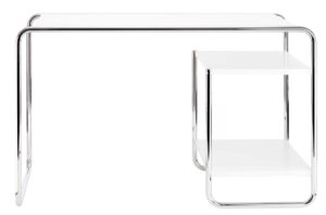 S 285/2 / Bureau Marcel Breuer L122 cm 2 tablettes Blanc