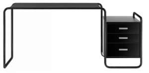 S 285/1 / Bureau Marcel Breuer L164 cm 1 caisson structure laquée Noir