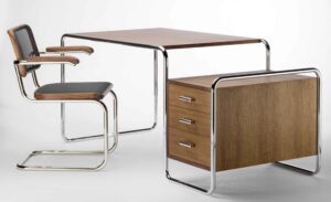 S 285/1 / Bureau Marcel Breuer L164 cm 1 caisson noyer
