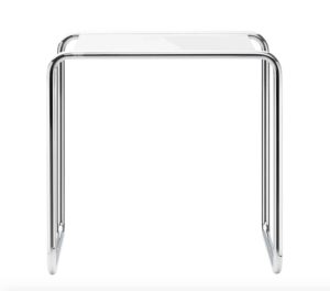 B 9b / Table d'appoint Thonet H50 x L52 x P39 cm Blanc