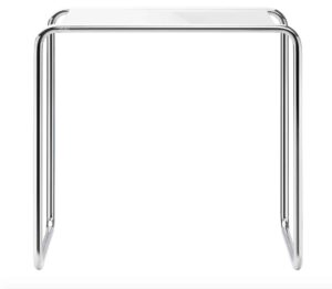 B 9c / Table d'appoint Thonet H55 x L59 x P39 cm cm Verre transparent