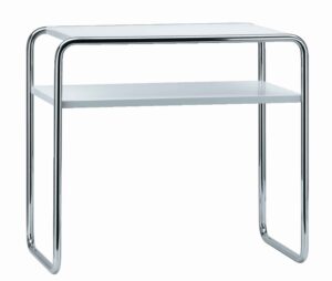 B 9 d/1 / Table d'appoint Marcel Breuer L66 cm Blanc