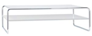 B 20 b/1 / Table basse rectangulaire L120 cm Thonet Blanc