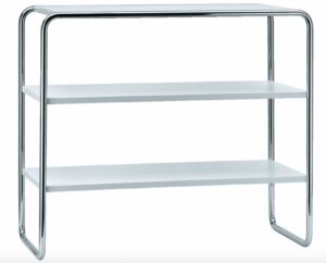 B 22a / Etagère basse H75 x L85 cm Marcel Breuer Blanc