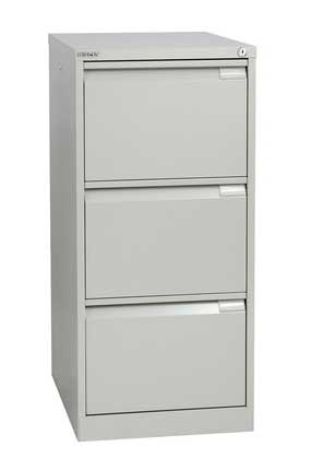 Bisley / Rangement Dossiers suspendus 3 tiroirs Aluminium