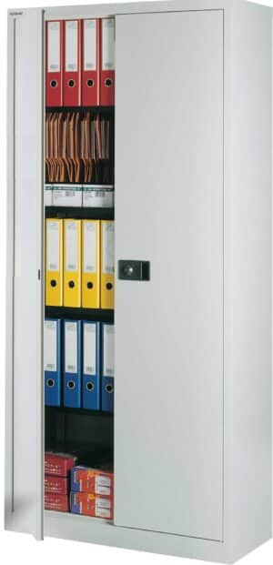 Bisley / Armoire haute portes battantes H195 x L92 cm Gris