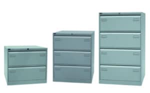 Bisley / Classeur double 4 tiroirs DS Aluminium