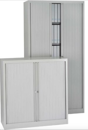 Euro / Armoire à rideaux Basse H103 x L100 cm Blanc