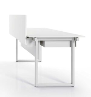 Be.1 / Bureau individuel 160 cm Blanc