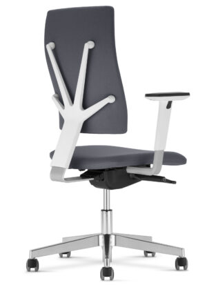 4ME / Fauteuil de bureau avec accoudoirs Tapissé Gris