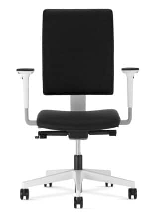 4ME / Fauteuil de bureau avec accoudoirs pied laqué Noir