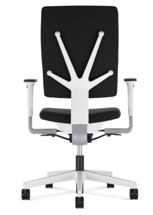 4ME / Fauteuil de bureau avec accoudoirs pied laqué Noir